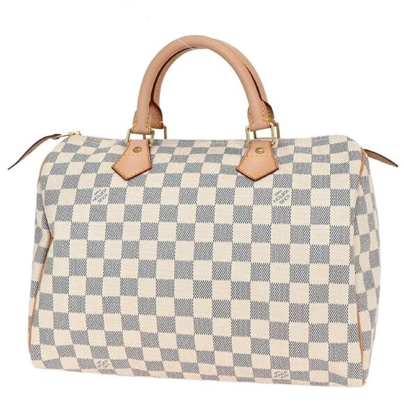 Louis Vuitton Damier Azur Speedy 30 Handbag N41533 DU5009 154514 - Picture 2 of 10